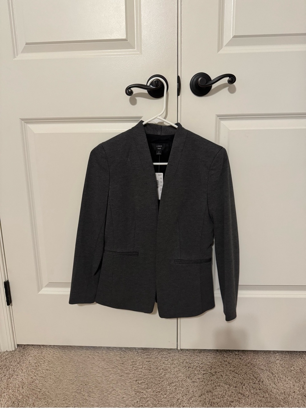 NWT J. Crew Gray Open-Front Blazer